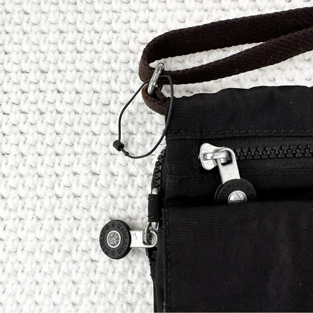 Kipling Black Nylon Live Light New Eldorado Minibag Crossbody Travel Bag No Fob - Picture 3 of 11